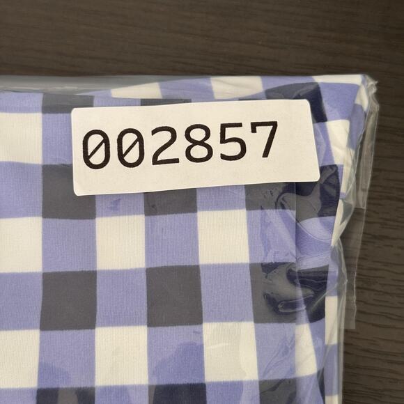 Jude Connally Set Womens Small Gingham Check Top Pants Matching Outfit Blue - Picture 13 of 13